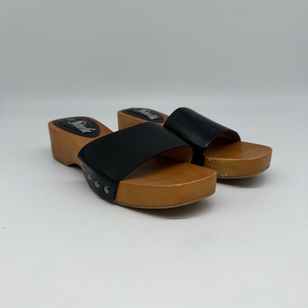SheIn Women’s Black Slip-On Sandals – Size 8.5 (Like New)